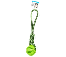 Rope toy with ball