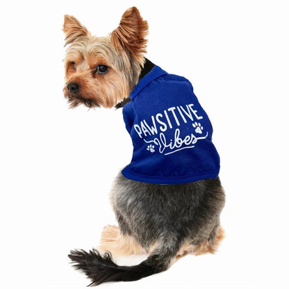 "Pawsitive Vibes" Dog T - shirt