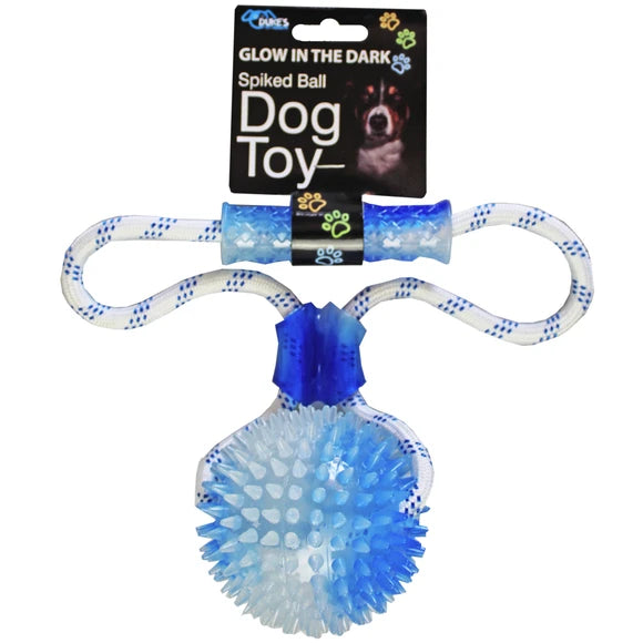 Glow in the Dark Spiked Ball Dog Toy